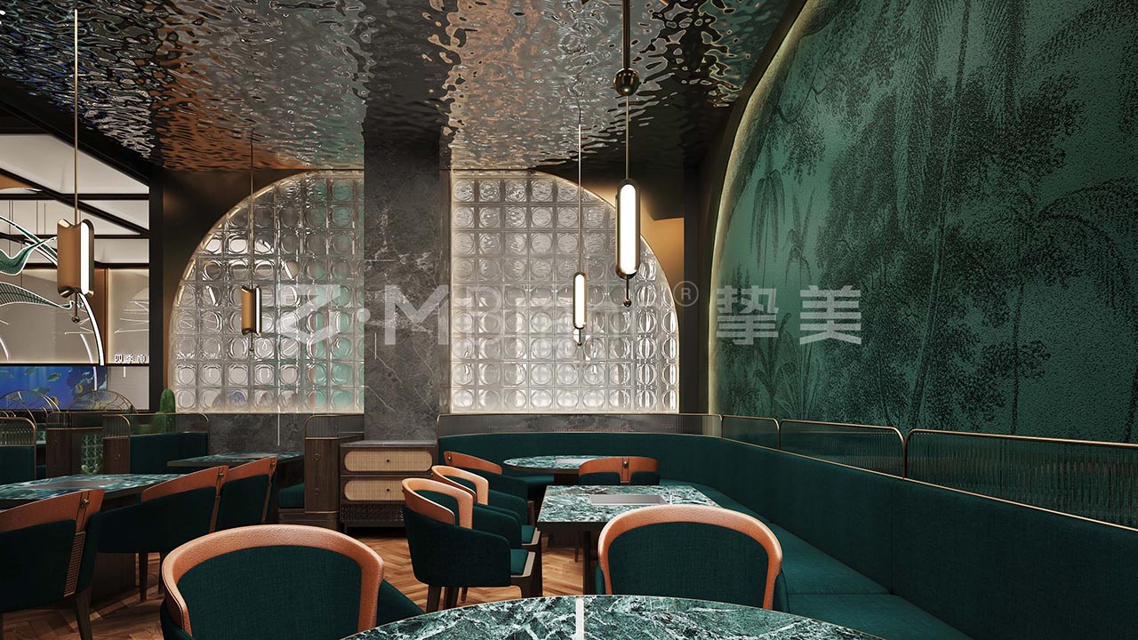 深圳高端椰子雞火鍋店(diàn)設計|椰子雞火鍋品牌設計案例(圖5)